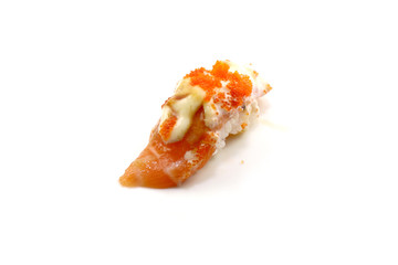 japan traditional sushi on isloted white background
