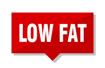Fototapeta premium low fat red tag