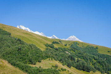 Obraz premium Scenic mountains in Svaneti, Georgia
