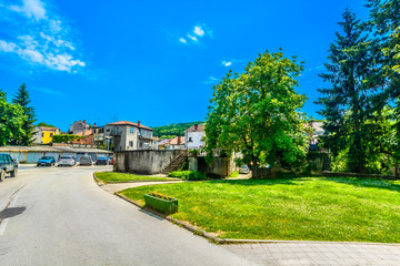 Pazin Istria landscape scenery. / Scenic view at colorful landscape in town Pazin, Istria Croatia. 