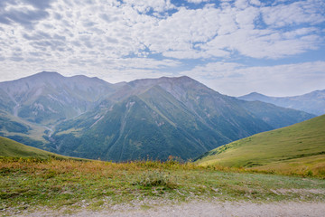 Scenic mountains in Svaneti, Georgia