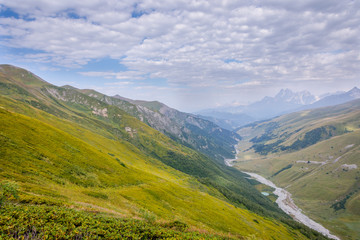 Naklejka premium Scenic mountains in Svaneti, Georgia