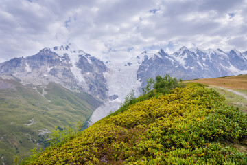 Scenic mountains in Svaneti, Georgia