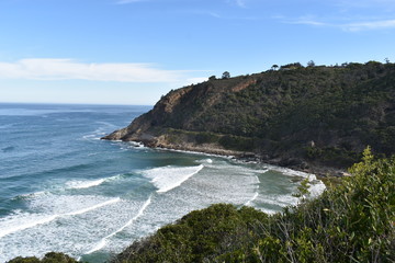 Fototapeta na wymiar View of famous Dolphin Point Lookout (Dolphin´s Point) in Wilderness, South Africa