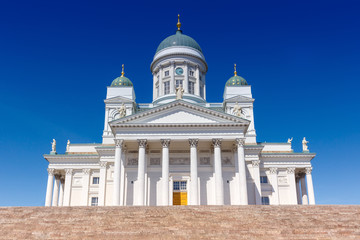 Helsinki Finnland Dom Kathedrale Kirche Tuomiokirkko Reise Reisen