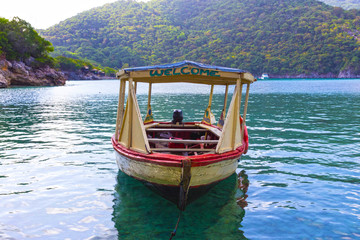 Haitian Fishing Boat: An old fishing boat near Labadee