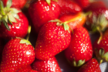 Strawberry Berries with bokeh