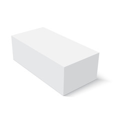 Blank paper or cardboard box template. Vector illustration.