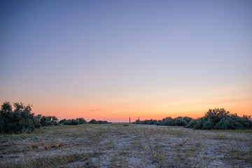 Panorama wild, sea beach in the National reserve island