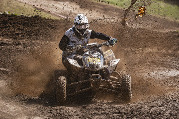 ATV Rider in the mud
