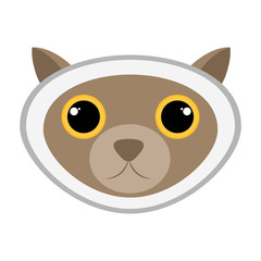 Isolated cute cat avatar