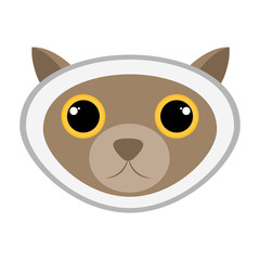 Isolated cute cat avatar