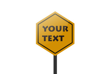 vector design of a yellow alert sign