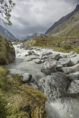 Akkem river. Altai mountain. Russia
