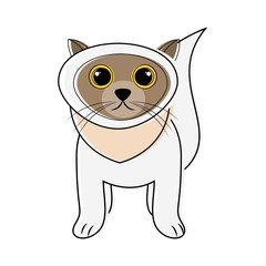 Cute cat icon sketch