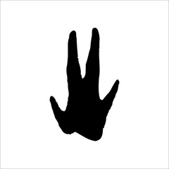 Armadillo footprints icon. Vector Illustration