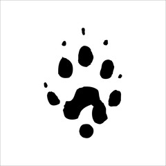 Prarie Dog footprints icon. Vector Illustration