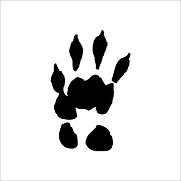 Marmot footprints icon. Vector Illustration