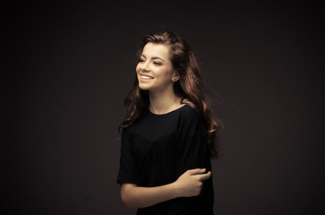 Naklejka premium Fashion woman portrait