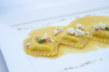 pasta, ravioli, italian, dish, food, green, meal, dinner, plate, cheese, parmesan, fresh, sauce, cuisine, background, nobody, homemade