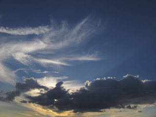 Sky with cloud formation