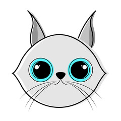 Cute cat avatar sketch