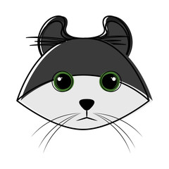 Cute cat avatar sketch