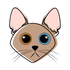 Cute cat avatar sketch