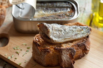 sardines à l'huile