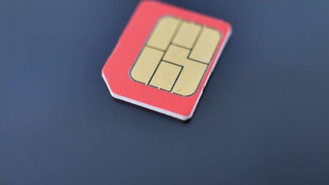 White nano SIM card for cell phone