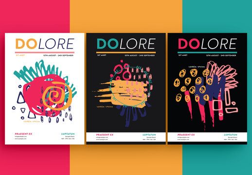 Abstract Art Poster Layouts