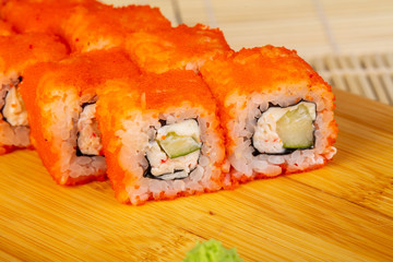 Tasty California rolls