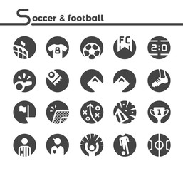 soccer and football icon