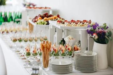 Foto op Canvas Delicious canapes as event dish in luxary restaurant. © loki_ast