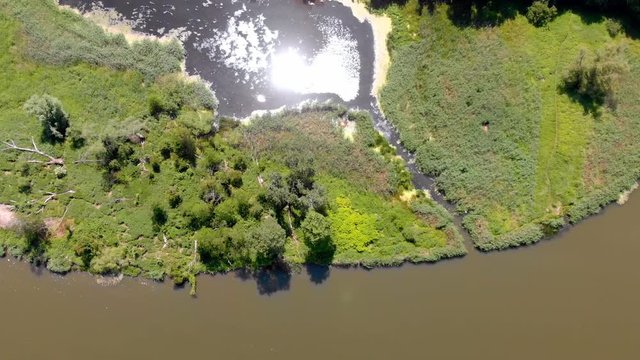 Odra River from above