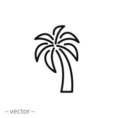 Poster palm tree icon vector © Yurii