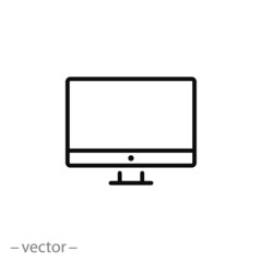 pc monitor icon vector