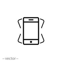 phone shake icon vector