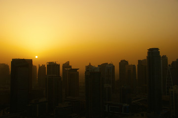 Fototapeta premium sunrise in the city