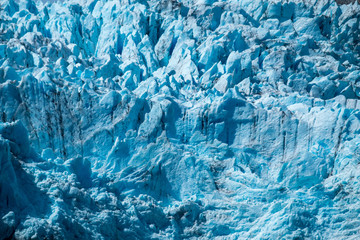Blue glacier texture. Part of the Hanging Glacier in Quelat National Park, Patagonia, Chile