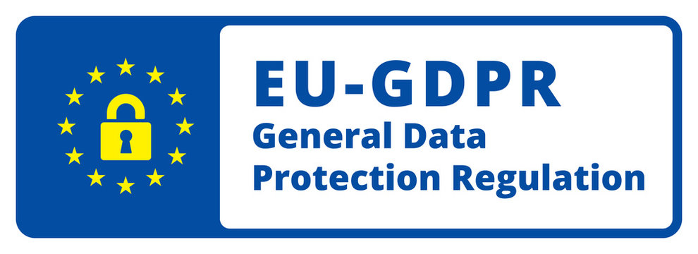 EU GDPR label illustration