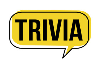 Trivia speech bubble