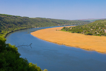 beautiful View to the Dniester River, Moldova, Tipova On the opposite Bank - Republic Transnistria