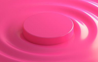 Minimalist abstract background, pastel colors, 3D render, podium for the advertized goods