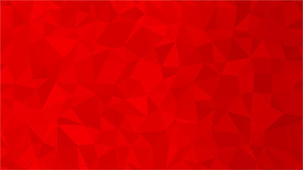 Red polygonal illustration background. Low poly style.