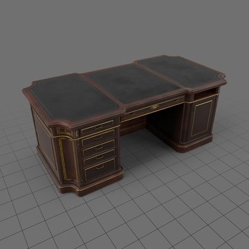 Classical wooden desk