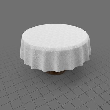 Round Dining Table With Tablecloth