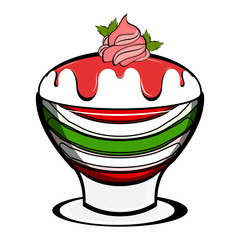 Isolated sweet dessert icon
