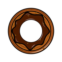 Isolated donut icon