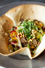 warm salad of beef tenderloin